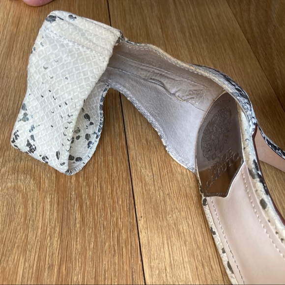 Vince Camuto snake print Oljera heels thick strap thin heels - Picture 7 of 10